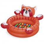 BESTWAY Манеж с мячиками PLAYFUL RED PANDA, 50 шариков, ремкомплект,  107x94x58 см, 52702