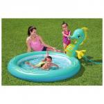 Бассейн надувной Bestway Seahorse, 188?160?86 см, с распылителем, 53114
