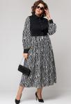 Платье EVA GRANT 7216 чёрный зебра