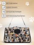 Сумка-переноска каркасная "Кошки", размер S, 37,5 х 17 х 22 см