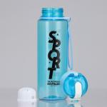 Бутылка для воды Sport, 650 мл, голубая