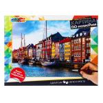 Картина по номерам 30х40 см домики МУЛЬТИ АРТ в кор.24шт