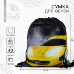 Мешок для обуви «Крутая тачка» 2 секции, 41?31 см