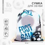 Мешок для обуви «Футбол» хлопковая 41?30 см