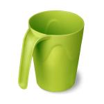 Кружка пластиковая 400мл Чезаре для горячих напитков оливковая С560ОЛВ
