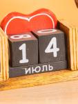 Вечный календарь настольный «Кошки», 6.5?28?15 см, дерево