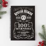 Ежедневник А5, 60 листов, недатированный, в подарочной коробке «Новый год: Хозяину жизни»