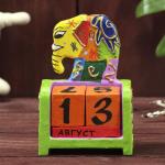 Вечный календарь «Слоник», 7?4?10 см, дерево, 2 языка, МИКС