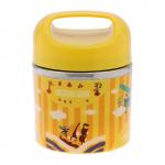Ланч-бокс «В мире зверей», 630 мл, 11?15 см, сохраняет тепло 3 ч, нержавеющая сталь, жёлтый