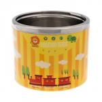 Ланч-бокс «В мире зверей», 630 мл, 11?15 см, сохраняет тепло 3 ч, нержавеющая сталь, жёлтый