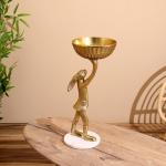 Конфетница «Кролик», 24?24?54 см, алюминий