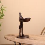 Конфетница «Петушок угощает», 21?25?41 см, алюминий