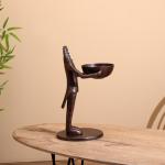 Конфетница «Петушок угощает», 21?25?41 см, алюминий