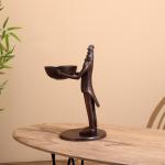 Конфетница «Петушок угощает», 21?25?41 см, алюминий