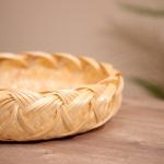 Корзинка плетёная, 28?28?8 см, бамбук
