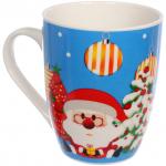 Кружка керамическая 350мл Встреча с праздником, микс рисунков
