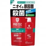 LION Жидкое мыло для тела PRO TEC мужское дезодорирующее, 330 мл. сменная упаковка