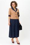 Костюм Aira Style 24120А Капучино+синий