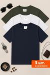 Мужская базовая футболка из хлопка 3 шт. Happyfox