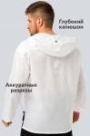 Хлопковая пляжная эко-туника с капюшоном Happyfox