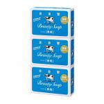 COW Мыло кусковое Beauty SOAP Blue NEW с молочными протеинами, аром жасмин подар набор 3 шт * 130 гр