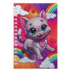 ХОББИХИТ Набор для творчества "Скетчбук со стразами", основа, стразы, стилус, 10х15см, 4-6 диз.