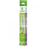 SYNERGETIC 2шт Зубная щетка Eco dental care,medium (фиолетовая, зеленая)
