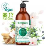 SYNERGETIC 750мл Гель для душа Сандал и ягоды можжевельника натуральный биоразлагаемый гель для душа