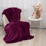 *Плед 'Амели' облегчённый 150х200, велсофт, 100% полиэстер, 'Сиреневый'