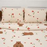 *Набор наволочек 70х70 'Чистый хлопок', поплин, 100% хлопок, пл. 118 гр./кв. м., Капибара ВБ