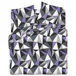 КПБ 'Традиция' 1,5 спальный, поплин, 100% хлопок, пл. 118 гр./кв.м., 'Мозаика фиолетовый основа' Пододеяльник 146*217, простыня 150*217, наволочка 70*70 (2 шт.)