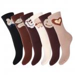 GALANTE Носки женские, р.23-25, 65% полиэстер, 20% акрил, 15% шерсть, разноцветные, арт.1