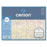 "Canson" Блок для акварели AQUARELL CP Torchon 60\% хлопок, 40\% целлюлоза 300 г/м2 A3 41 х 31 см склейка с четырех сторон 20 л.