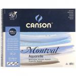 "Canson" Альбом для акварели "Montval" 100\% целлюлоза 300 г/м2 A3+ 37 х 46 см на спирали 12 л.