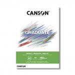 "Canson" Альбом для смешанных техник "Graduate Drawing" 160 г/м2 A5 14.8 х 21 см склейка с одной стороны 30 л.