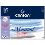 "Canson" Блок для акварели "Montval" 100\% целлюлоза 270 г/м2 A3+ 48 х 36 см склейка с одной стороны 12 л.