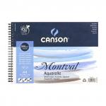 "Canson" Альбом для акварели 100\% целлюлоза 300 г/м2 21 х 29.7 см на спирали 12 л.