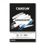"Canson" Альбом для смешанных техник "Graduate" 120 г/м2 A5 14.8 х 21 см склейка с одной стороны 20 л.