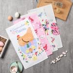 Набор кухонных полотенец «Доляна. Счастливой пасхи», 4 шт., 28?46 см, 100% хлопок, рогожка 160 г/м?