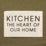 Полотенце кухонное «Этель» Kitchen, 40?73 см, зелёное, хлопок 100%, саржа 220 г/м?