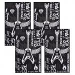 Набор полотенец кухонных «Доляна» Les't rock, 35?60 см - 4 шт., хлопок 100%