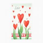 Набор Love: полотенце, 40?73 см, саржа 190 г/м?, формочки для печенья