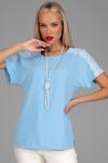 Блузка Келли (кружево/голубой)