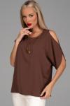 Блузка Аура (шоколад)