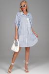 Платье – рубашка Молли (мелкая полоска)