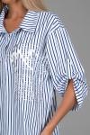 Платье – рубашка Молли (мелкая полоска)