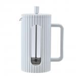 SATOSHI Форман Френч-пресс 600мл, жаропрочное стекло, белый