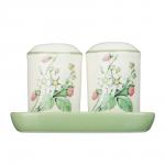 MILLIMI Земляника Набор для соли и перца на подставке, 11,5х6,5х7см, керамика