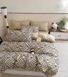 Постельное белье Зима-Лето из поплина с окантовкой ЗЛПО-3200