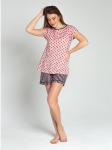 Костюм женский кулирка с шортами "ЭЛИС" ДЫМЧАТАЯ РОЗА